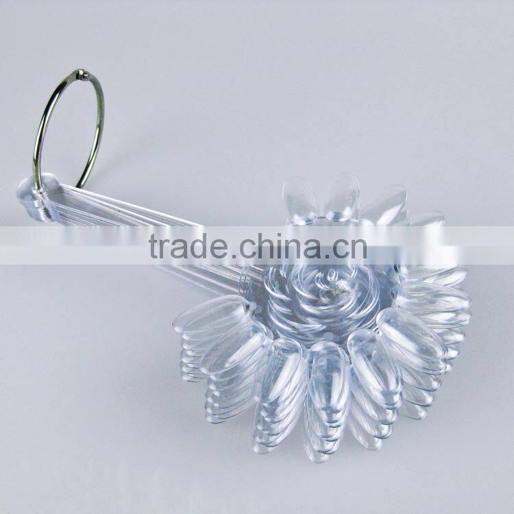 120 color chart Nail Polish Display Color Chart False Palette Practice Clear/White