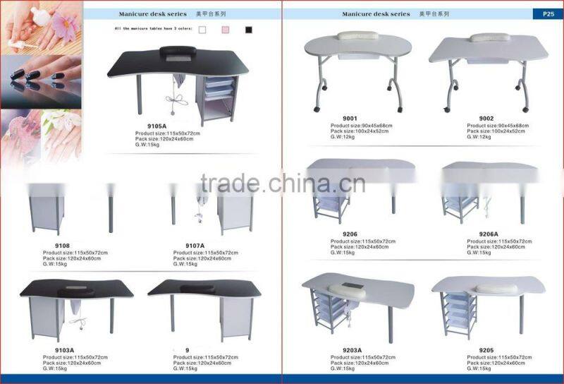 SPA NAIL MANICURE TABLE MARBLE TOP / WORKSTATION BEAUTY SALON EQUIPMENT