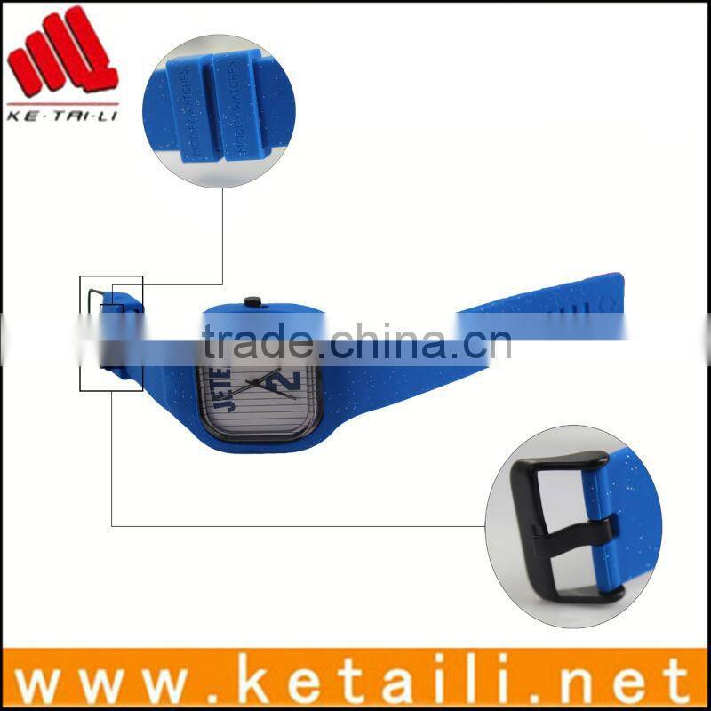 Silicone Japana quartz fashion custom face watch