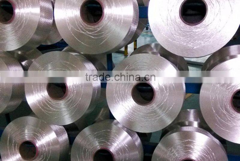 100%Polyester yarn POY raw white 535D/216F TBR recycled polyester
