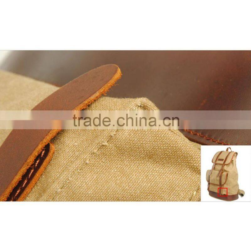 New stylish backpack vintage canvas school backpack hiking backpack