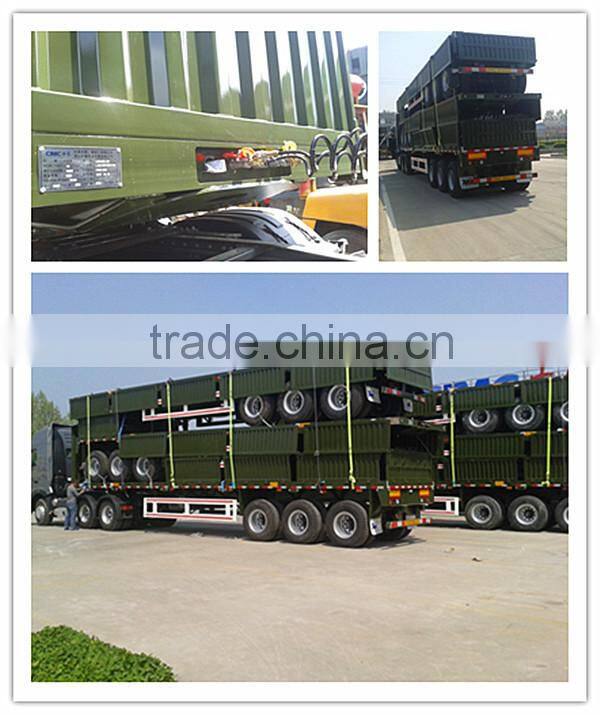 CIMC Tri Axle Stake Body Semi-Trailer With Curtainsider