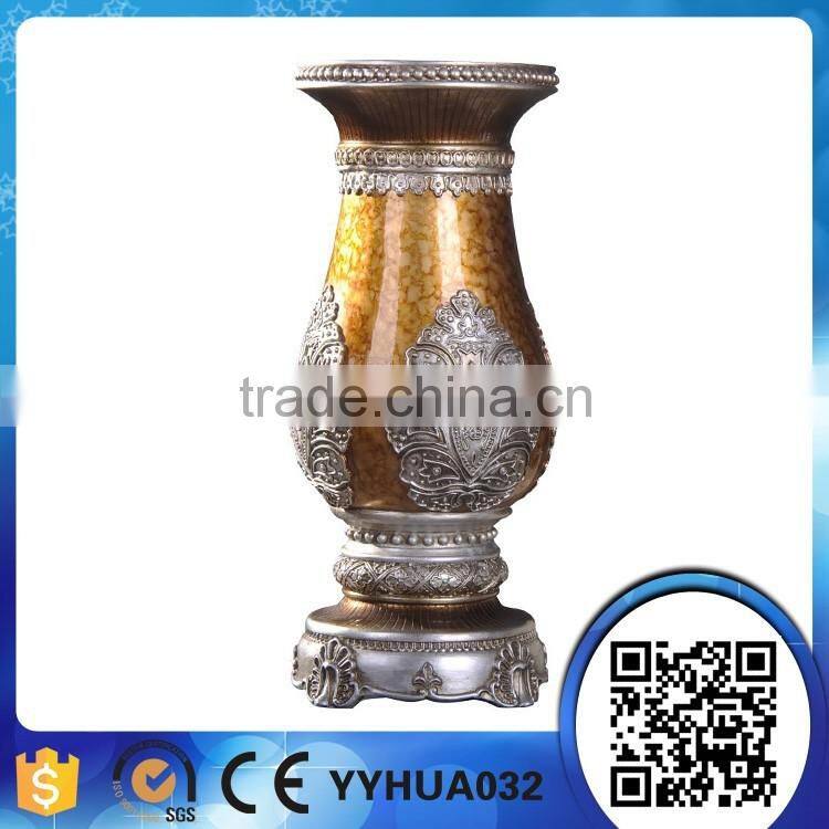 New Product Hotel Home Resin Decoration Modern Long Stem Flower Vase