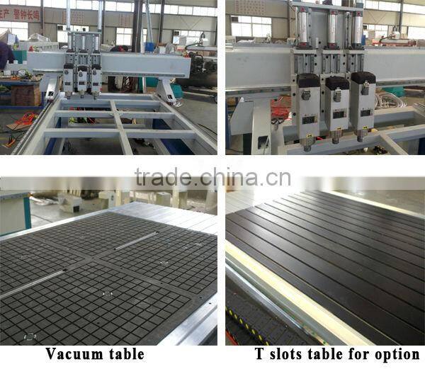 China Jinan High Efficiency CNC Router with Three Heads