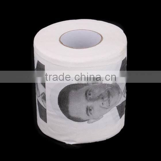 Mix wood pulp custom design printed toilet paper tissue