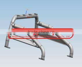 High quality 3" American Style Stainless Steel Roll Bar with side handrails for D-max2007-2012