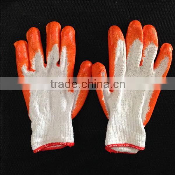 latex rubber coated gloves on synthetic shell