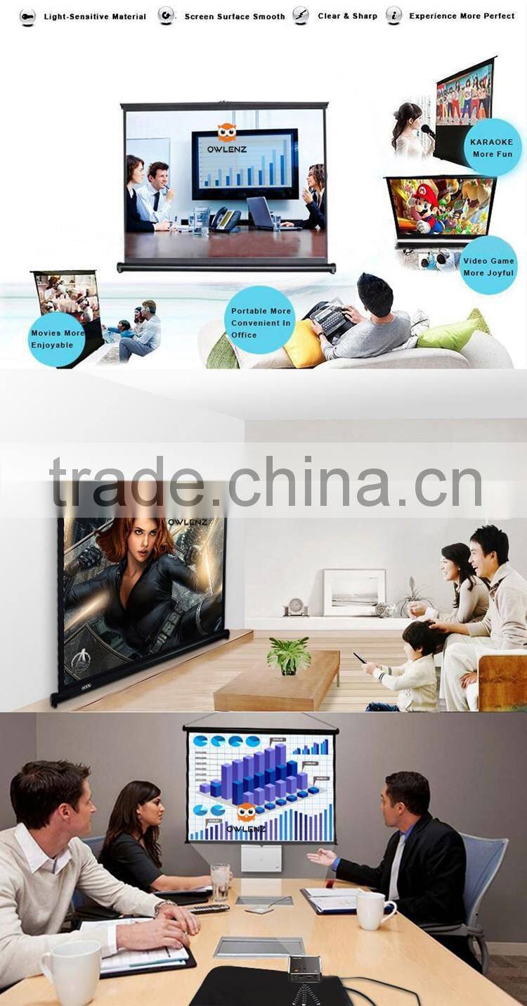 TSH40 Portable Matte White 40 inch 16:9 Table Projection screen Projector Screen Indoor or Outdoor