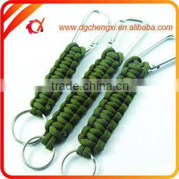 Promotion Items Survival Paracord Keychain for key, knife
