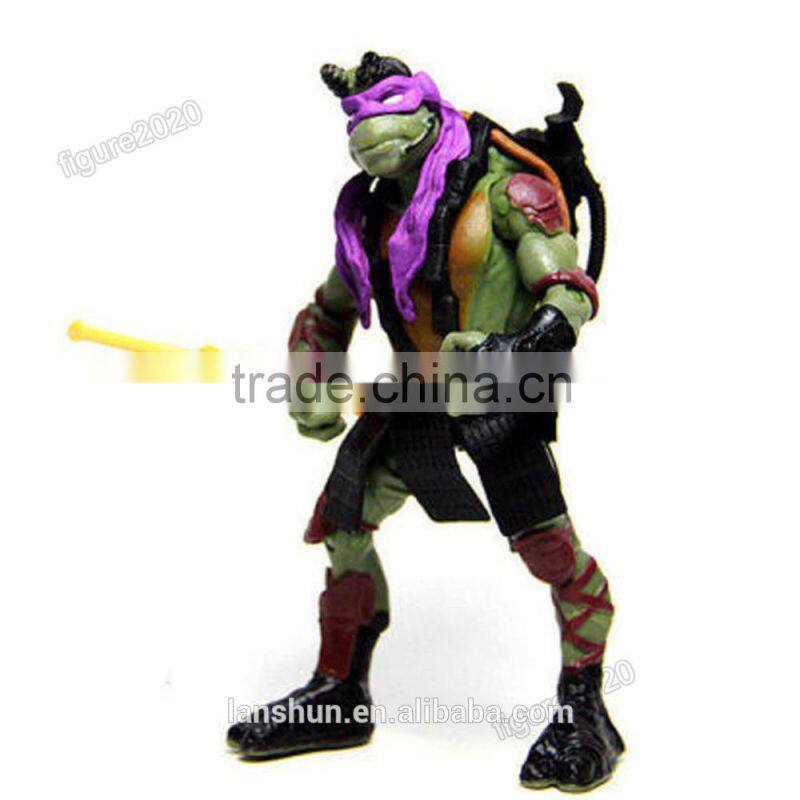 4x Teenage Mutant Ninja Turtles TMNT Da Vinci/Raphael/Mikey/Donatello 5" Action Figure Loose