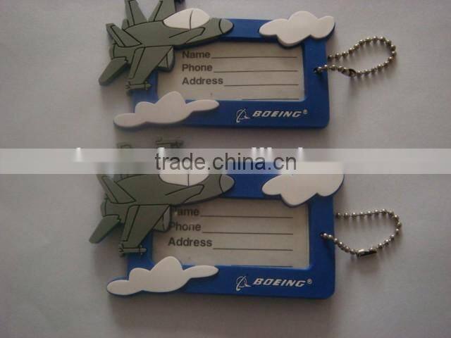 Hot quality durable plastic wholesale logo luggage travel tags