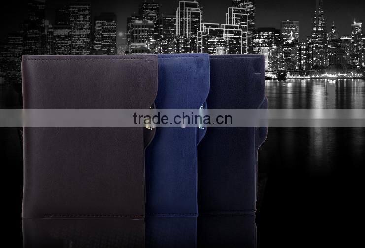 Leather manufacture product men business wallet China
