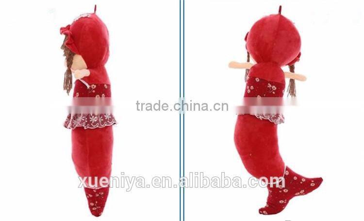 hot selling high quality birthday present mermaid plush toy baby doll