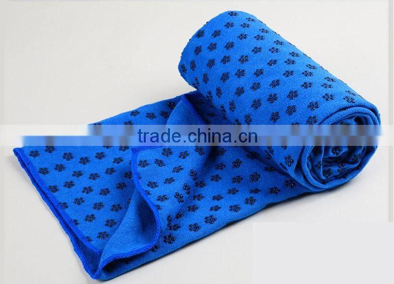 Wholesale Custom Logo Anti-slip Fibre Folding Yoga Mat Towel