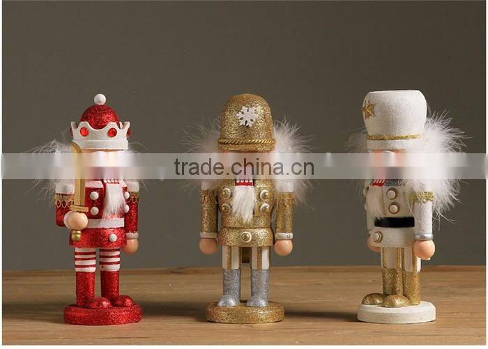 Handmade colorful troll christmas nutcracker