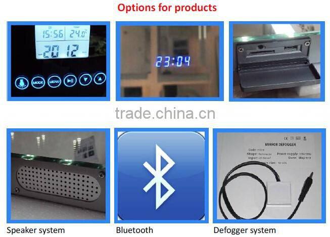 Lamxon popular design wall bathroom LED vanity mirror with LED lighting