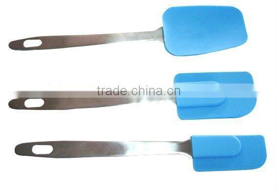 Whole set stainless steel handle silicone spatula