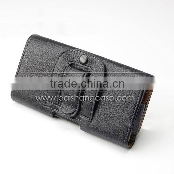 Holster belt clip grain PU leather case cover for Galaxy S2 size