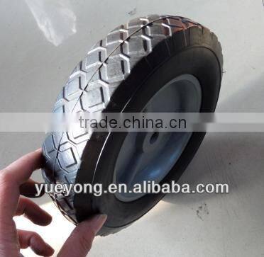 6 inch Solid rubber wheels with plastic spoke