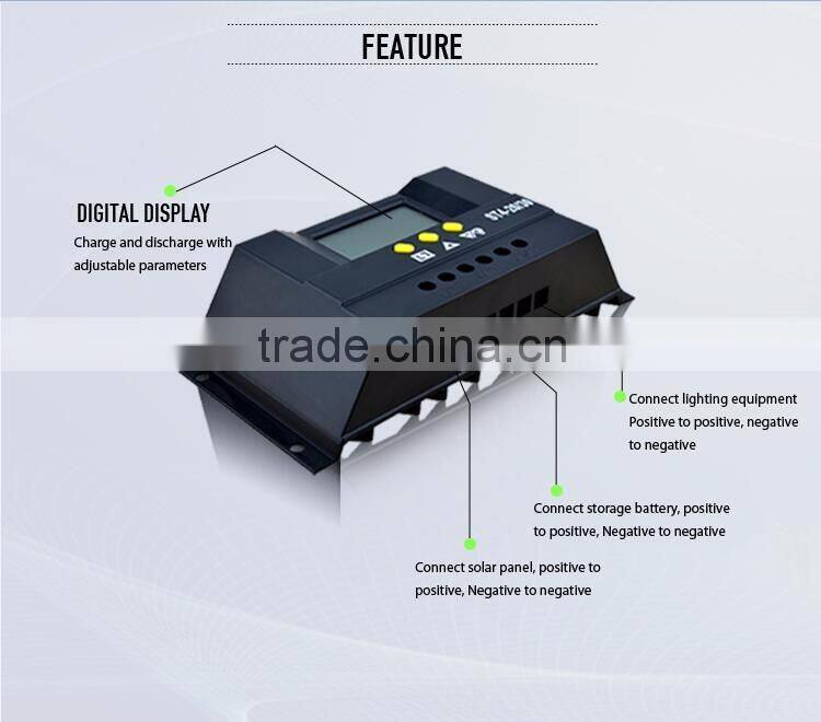 12v 24v 48v solar charge controller Automatic Switc 20A manual pwm solar charge controller with quick charge