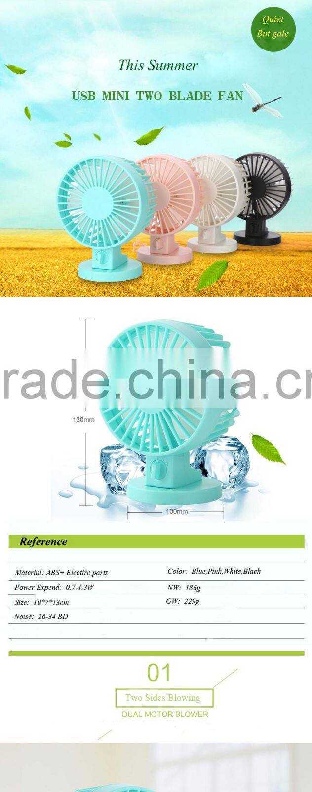 2016 Newest table usb Fan portable mini fan Rechargeable Fan
