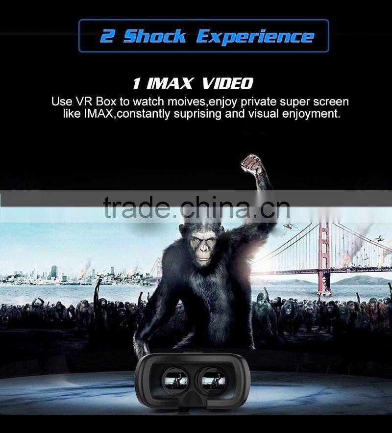 Factory New 3d vr glasses cardboard virtual reality glasses all in one vr headset