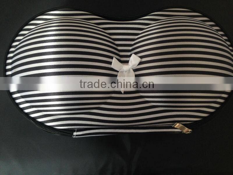 Fashion paillette & peach Travel EVA traveling bra bags