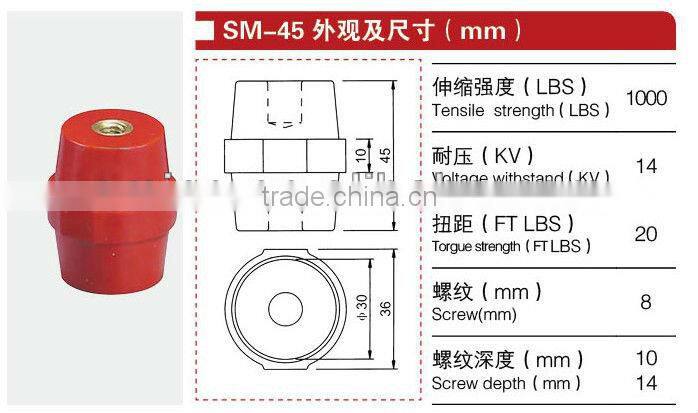 SM-45 Low voltage Resin Standoff insulator