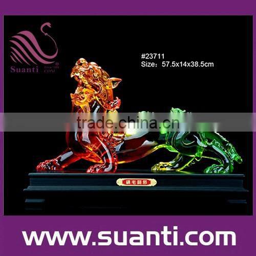 Resin imitational jade Pixiu statue