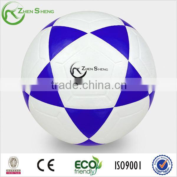Zhensheng pu leather training soccer ball customize