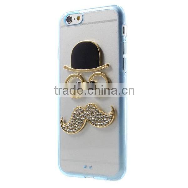 cute shiny 3D diamond tpu case cover for iphone 6