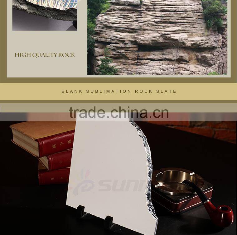 2015 Sunmeta manufacturer 3D sublimation heat press rock photo, slate