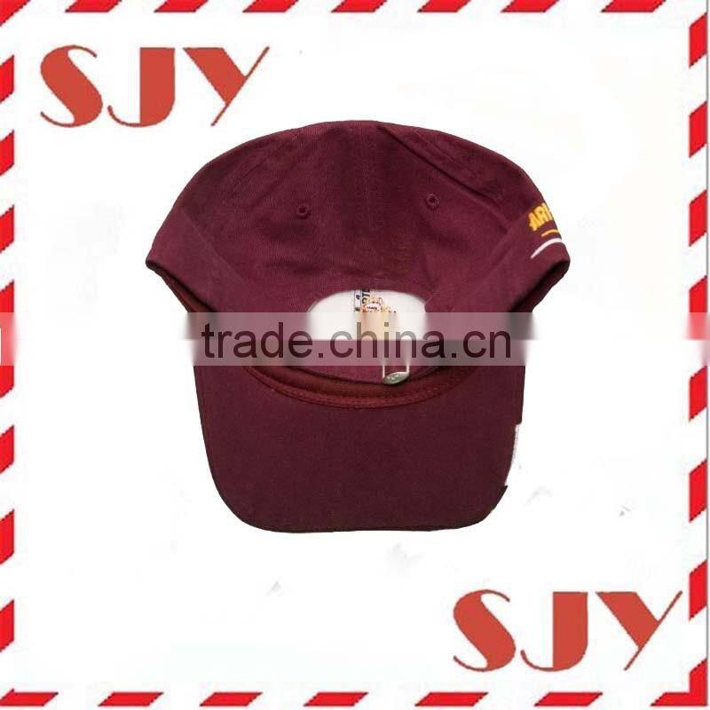 High quality Metal Buckle Back Hat Custom 3D Embroidered Baseball Cap
