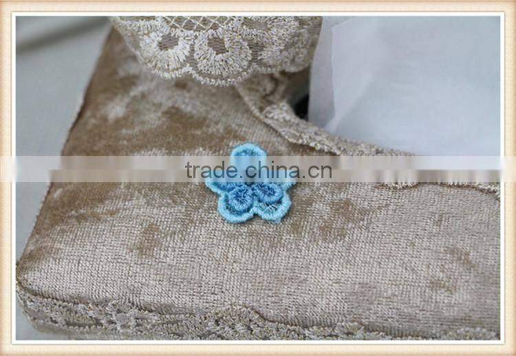 Yiwu household decoration table flannel tissue box