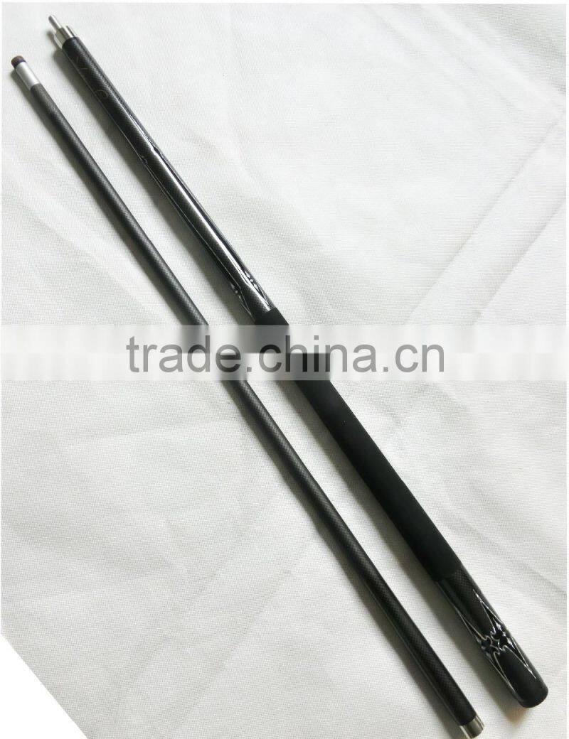 Wholesale 2-pc graphite pool cue stick carbon billiard cue 19OZ 58 ''