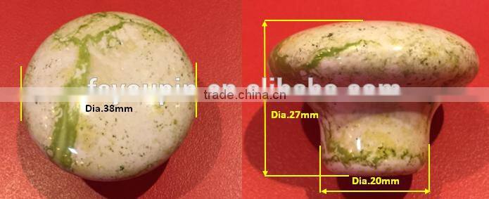 Rural Style Round Ceramic Furniture Knob for Cabinet and drawer