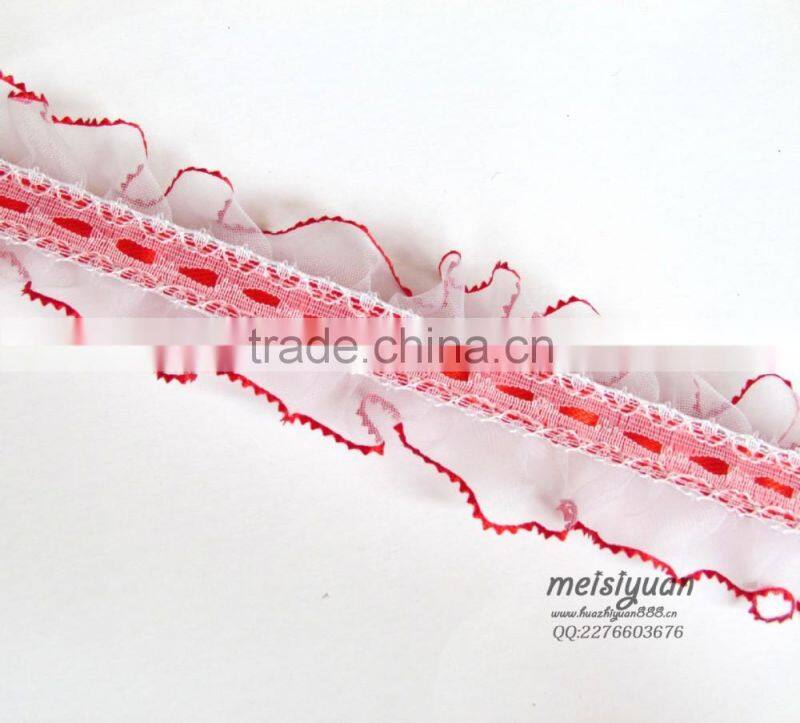 embroidered bridal decorative french red lace trim for wedding dress bridal bride dresses 3d flower lace embroidered fabric