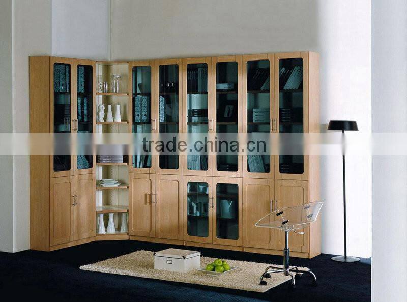 Book cabinets with glass doors