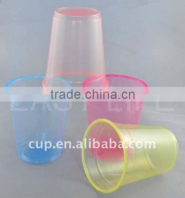 C087685,8oz(230ml) PP disposable plastic color clear cup tea cup