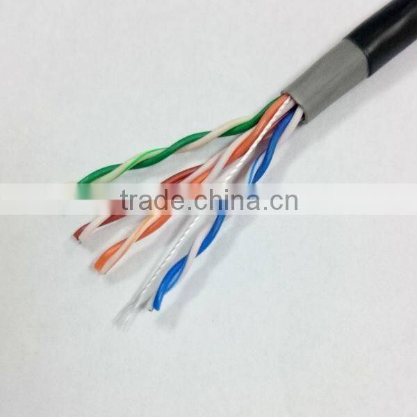 Outdoor cat5 utp LAN cable 100% copper Internet cable water resistant CAT5e Lan cable CE Rohs certified