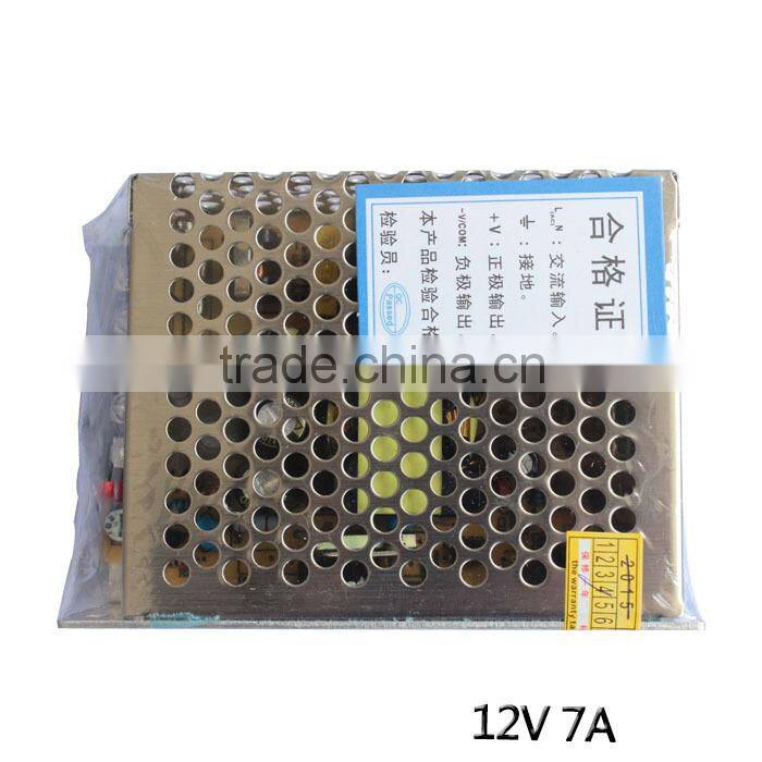 power supply for led light 12V 7A for CCTV,camera led power supply&power supply from china manufacturer&supplier