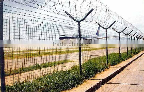 wire mesh fence/airport wire mesh fence/pvc coated wire mesh fence/ welded wire mesh fence/Razor barbed wire fence for airport