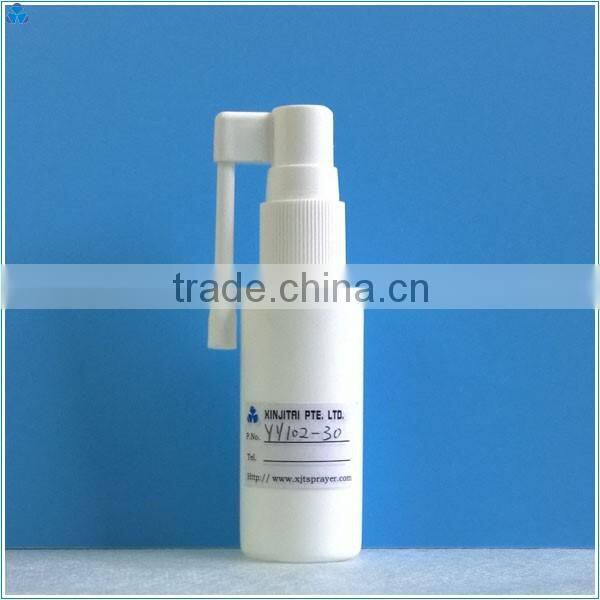 30ml HDPE Pharmaceutical Throat Spray Bottle with Rotatable Nozzle
