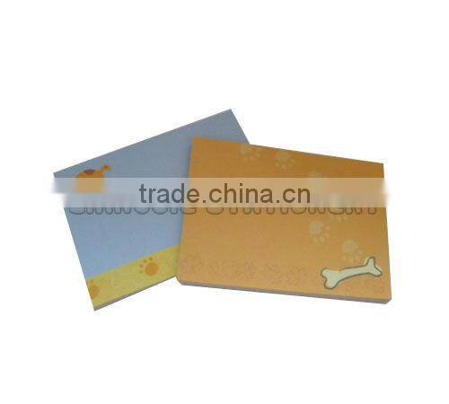 Hand shaped of die-cut neon sticky notepad