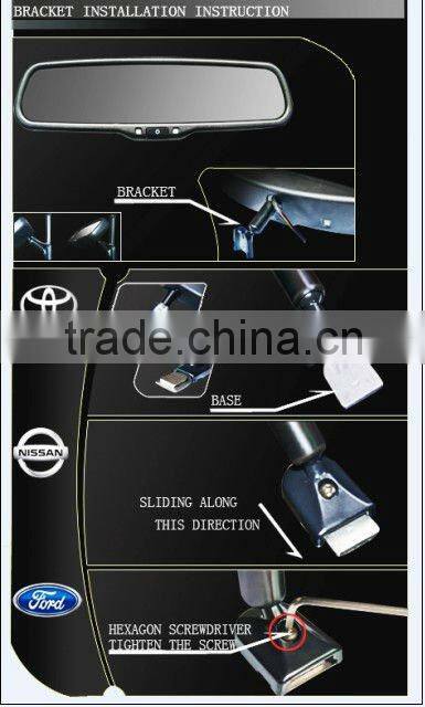 Toyota RAV4 4.3" high resolution auto rearview mirror radar detector
