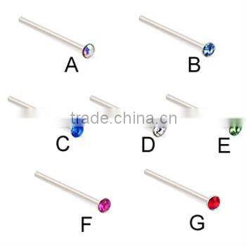 fashion body piercing jewelry crystal nose ring