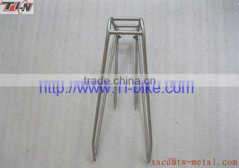 XACD design high quality bike rear rack customed bike luggage rack capacity 25ke titanium bicycle rear rack