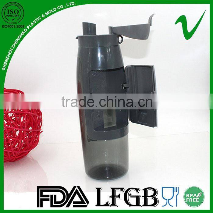 750ml empty cylinder plastic drinking bottles water with fda