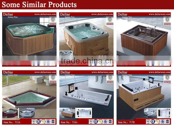 villa bathroom wood tub, outdoor hot tub wood, inner acrylic bathtub with massage