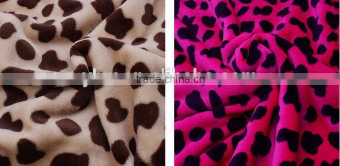 100% polyester printed flannel fleece fabric from alibaba china